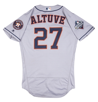 2019 Jose Altuve World Series Game Used Houston Astros Road Jersey Used For Game 5 (MLB Authenticated)